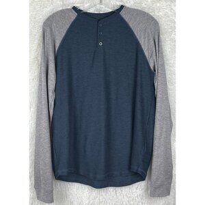 Rumi + Ryder Boys XL 16 Long Sleeve Blue/Gray Shirt Quick Dry Moisture Wicking